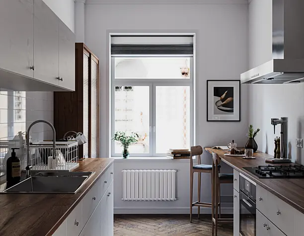 Kitchen in apartment