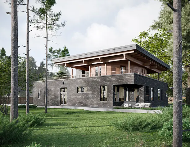 HOUSE IN PINE FOREST