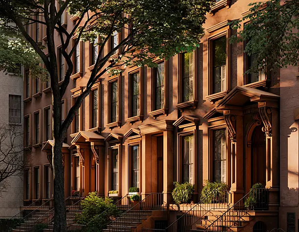 Broklyn Heights, New-York (сделано по референсу)