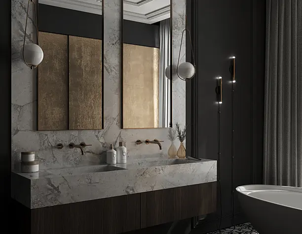 Dark bathroom