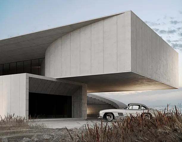 Modern architectural rendering