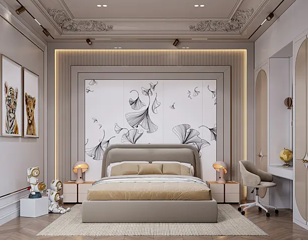 Girl bedroom design by Adil