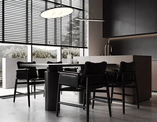 MOUNTAIN APARTMENT. LIVING ROOM&KITCHEN