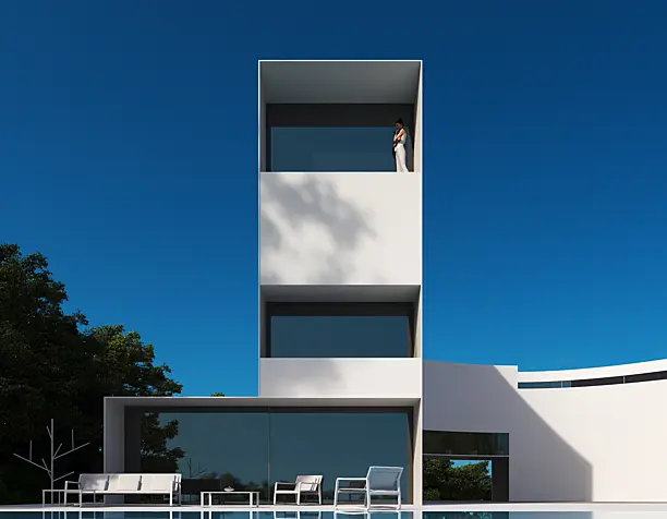 Some exterior visualization scenes (сделано по референсам)