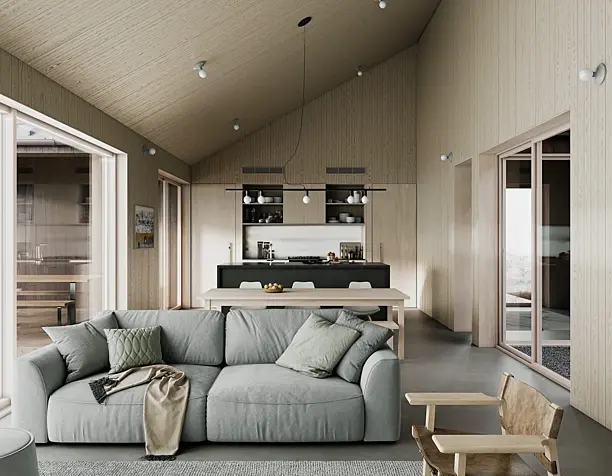 Octothorpe House / Mork-Ulnes Architects (Interior Design) (сделано по референсу)