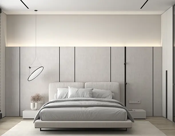 Bedroom in bright colors