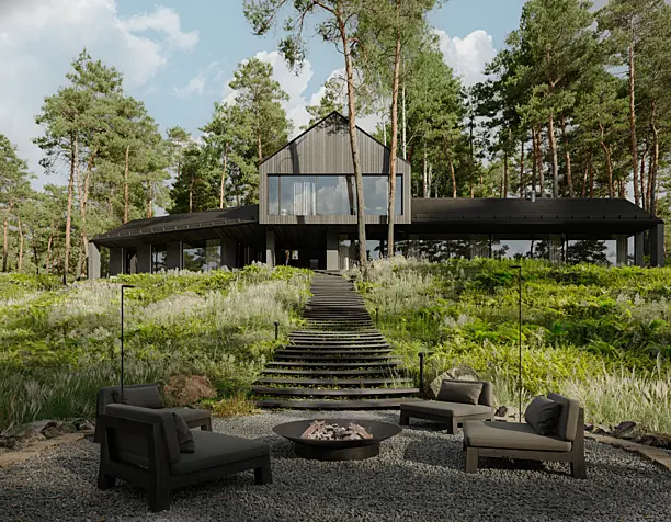 House in the Leningrad region