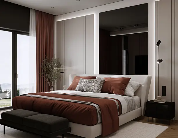 Minimalistic master bedroom