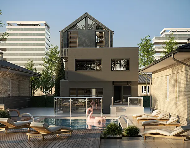 Stack House  (сделано по референсу)
