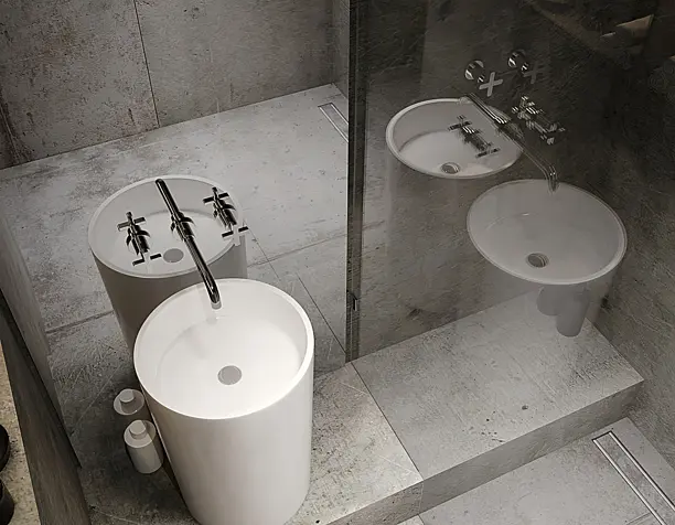 Concrete bath