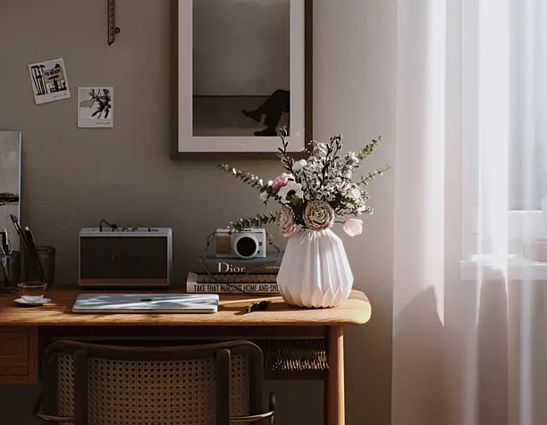 Gentle bedroom for the teenage girl