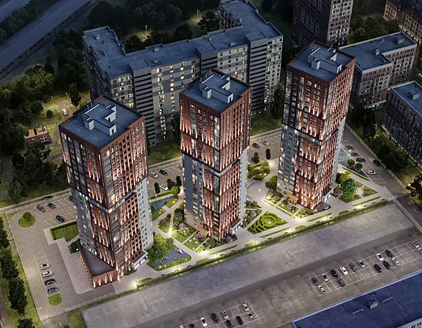 Visualization of the residential complex "Galileo". st. Kurnatovsky, Voronezh