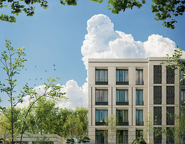 Visualization of the residential complex "Gallery house"