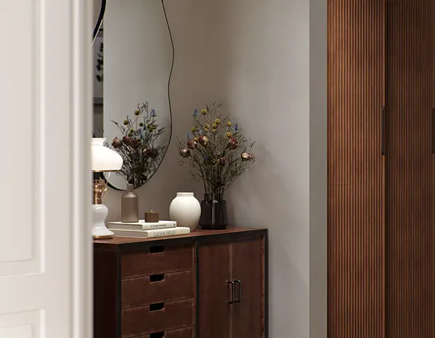 The corridor in the apartment. Location Saint Petersburg