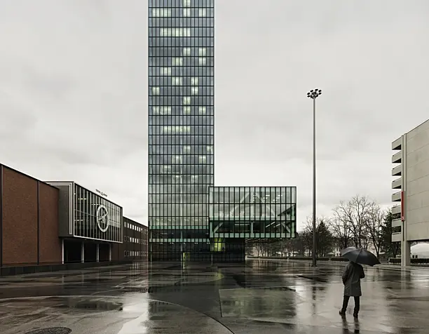 Trade Fair Tower, Basel (сделано по референсу)