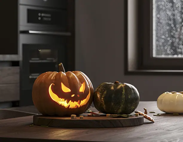 3D visualization of an apartment for Halloween