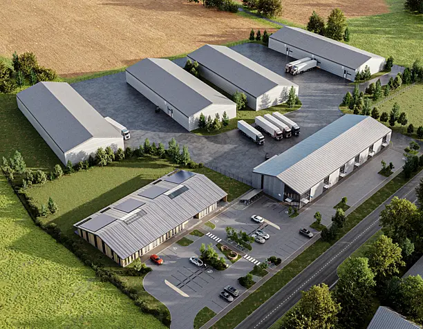 3D visualization of commercial premises.