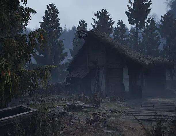 Hut in the woods