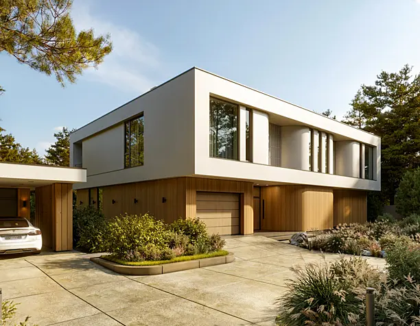 Private house near the forest