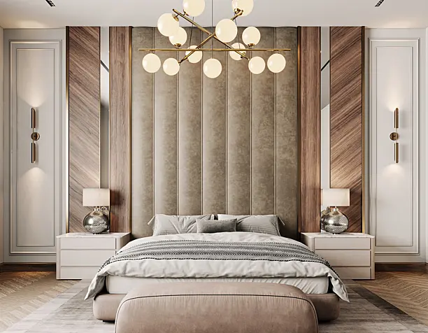 Interior bedroom Modular Bed (сделано по референсу)