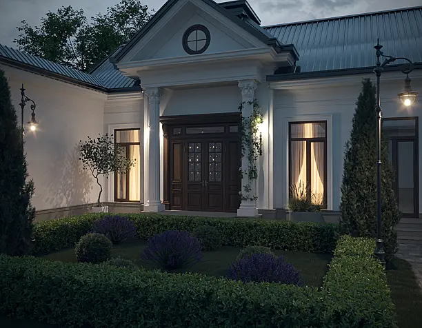 "Neoclassic home design"
