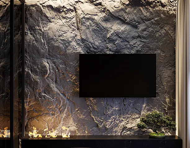 Dark interior for men