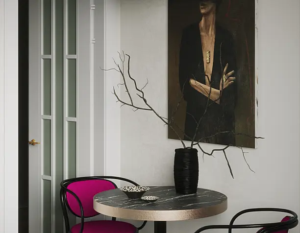 Pink chair (сделано по референсу)