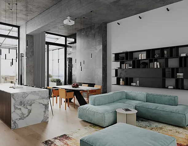 Apartment with terrace (сделано по референсу)