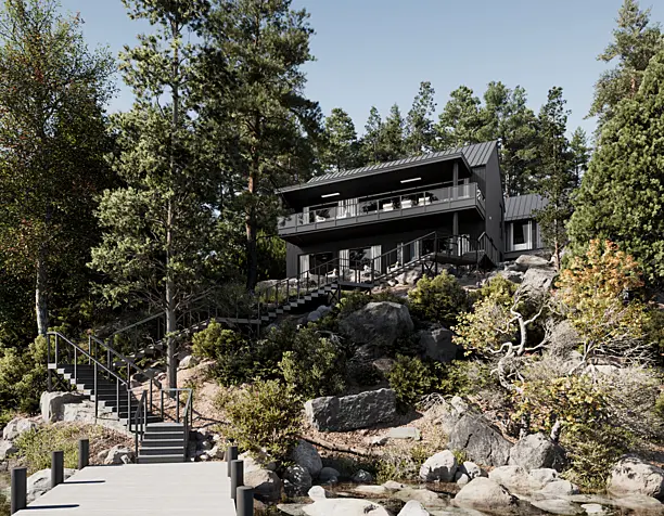 Lake Tahoe Cabins (сделано по референсу)