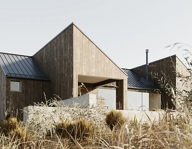 Octothorpe House / Mork-Ulnes Architects (сделано по референсу)