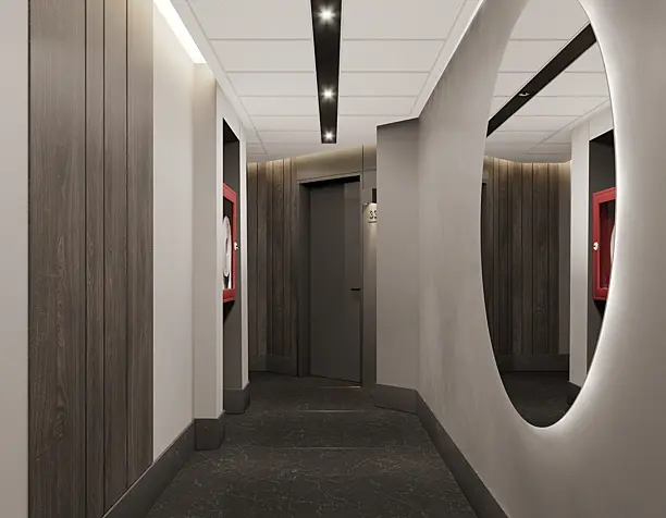 Design hotel corridors