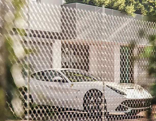 Ferrari car at home