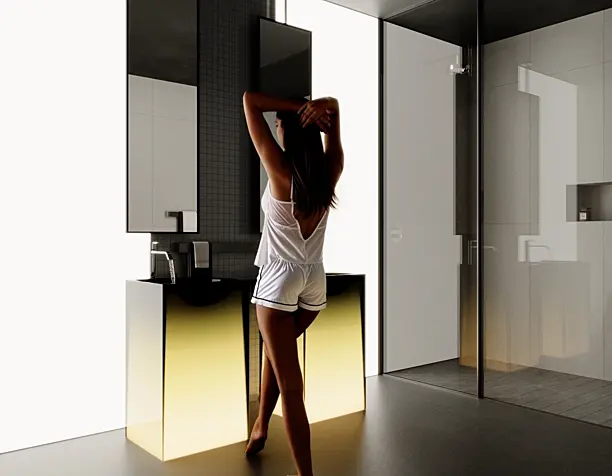 Black Bathroom (выполнено по референсу)
