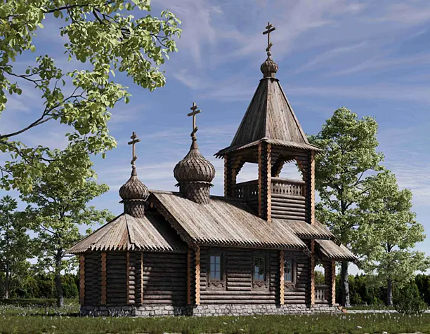 Деревянный храм