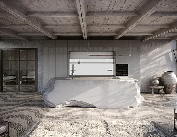 Concrete island in loft (non-commercial)