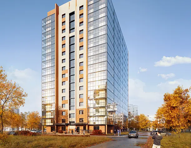 Autumn visualization of the building