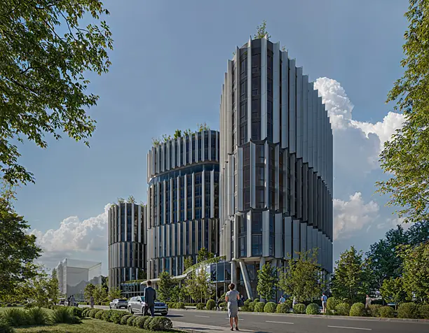 Concept project of the business center in Tashkent