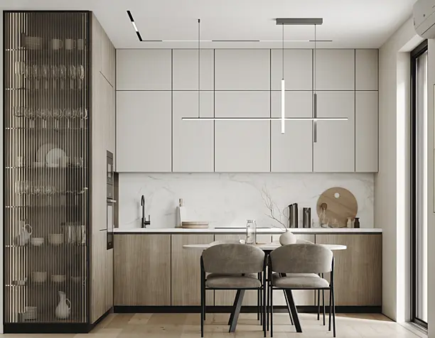 Kitchen-living room in Krasnodar Residential complex seventh continent