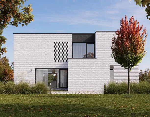 Visualization of a modern duplex house