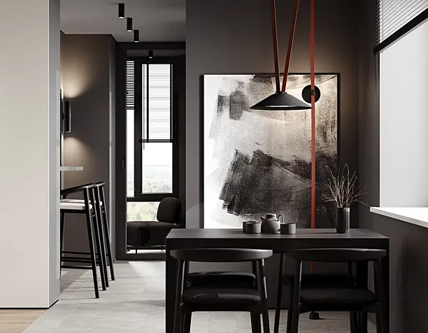 dark interior
