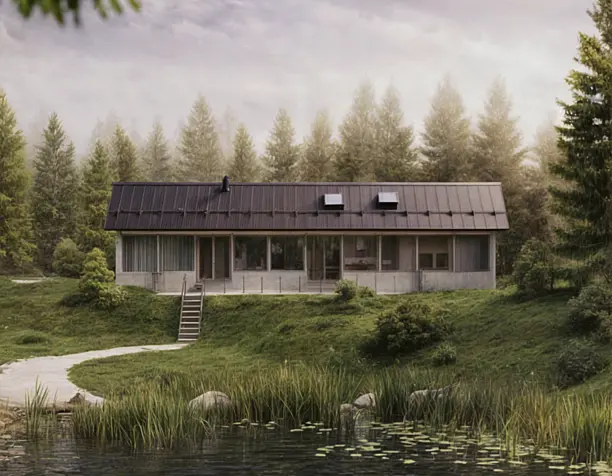 Country House by the Lake