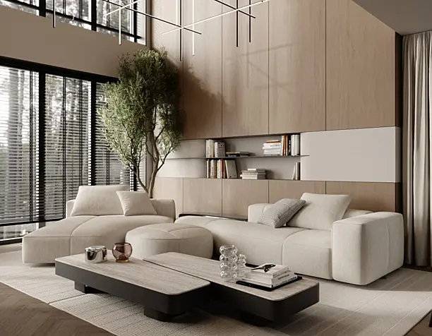 Warm Minimalism Living