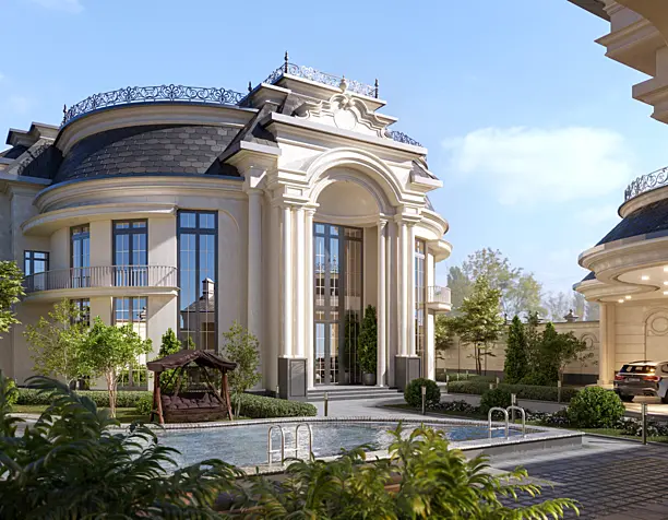 Neoclassical style residential building
