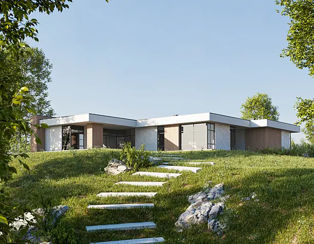 A house in the mountains