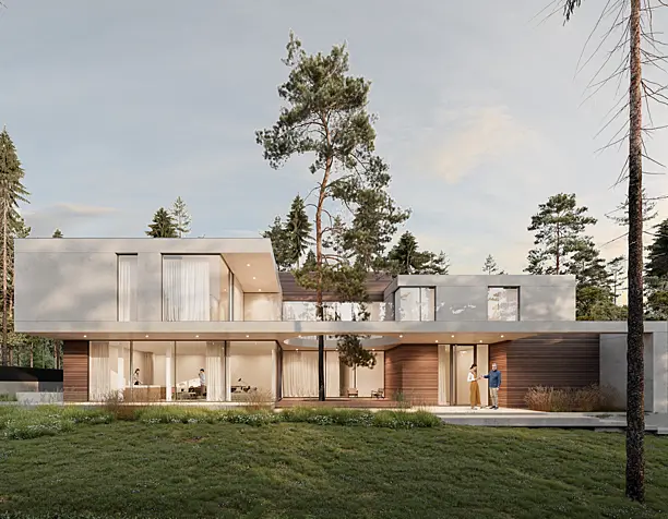 White villa visualization
