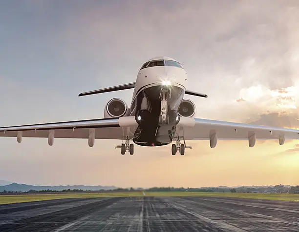 Airplane Bombardier Challenger 350 with salon