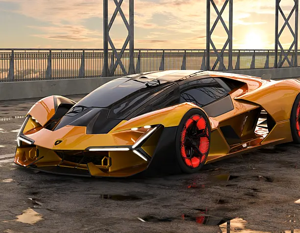 3d modeling Lamborghini terzo millennio