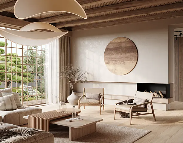 Living space in Japanese style