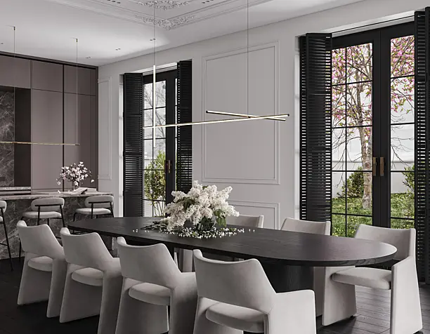 Kitchen & Living room interior design