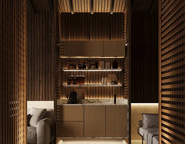 Bathhouse interior